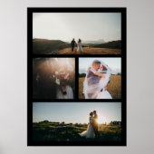 Einfache FotoCollage Modern Poster (Vorne)