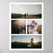 Einfache FotoCollage Modern Poster (Vorne)