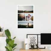 Einfache FotoCollage Modern Poster (Heimbüro)