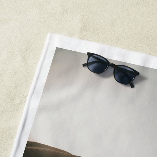 Einfache FotoCollage Modern Strandtuch (Beispiel)