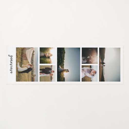 Einfache FotoCollage Modern Yogamatte (Vorderseite (Horizontal))