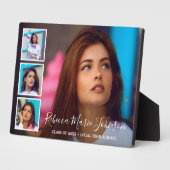 Einfache FotoCollage Moderner Abschluss Fotoplatte (Seite)