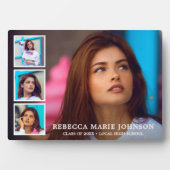 Einfache FotoCollage Moderner Abschluss Fotoplatte (Vorderseite)