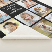 Einfache FotoCollage Personalisiert 11 Bild Sherpadecke (3/4)