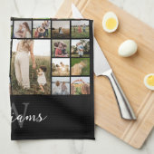 Einfache FotoCollage Personalisiert Geschirrtuch (Viertel Falte)