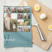 Einfache FotoCollage Personalisiert Geschirrtuch (Viertel Falte)