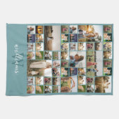 Einfache FotoCollage Personalisiert Geschirrtuch (Horizontal)