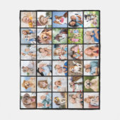 Einfache FotoCollage Personalisiert Multi 30 Pictu Fleecedecke (Vorderseite)