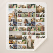 Einfache FotoCollage Personalisiert Sherpadecke (Vorderseite)