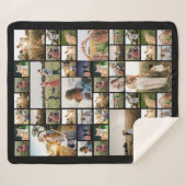 Einfache FotoCollage Personalisiert Sherpadecke (Vorderseite (Horizontal))