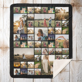 Einfache FotoCollage Personalisiert Sherpadecke