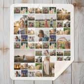 Einfache FotoCollage Personalisiert Sherpadecke