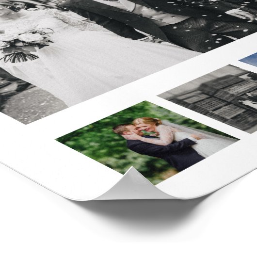 Einfache FotoCollage Poster (Ecke)