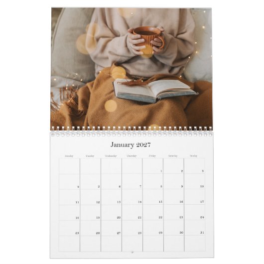 Einfache Fotografie 2025 Wall Calendar Kalender (Jan 2027)