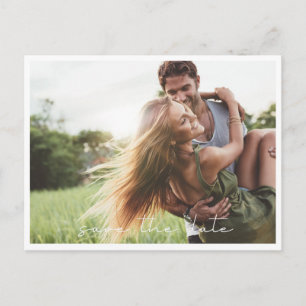 Einfache Fotografie Hochzeit - Termin vormerken Postkarte