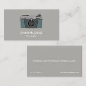 Einfache Fotografie-Kamera-Visitenkarten Visitenkarte (Vorne/Hinten)