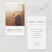 Einfache Fotografie Visitenkarte (Vorne/Hinten)