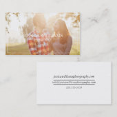 Einfache Fotografie-Visitenkarten Visitenkarte (Vorne/Hinten)