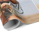 Einfache Fotoreise Geschenkpapier (Rolleneckpunkt)