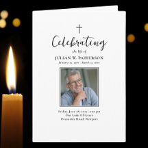 Einfache Fotos Klassischer Beerdigungsauftrag