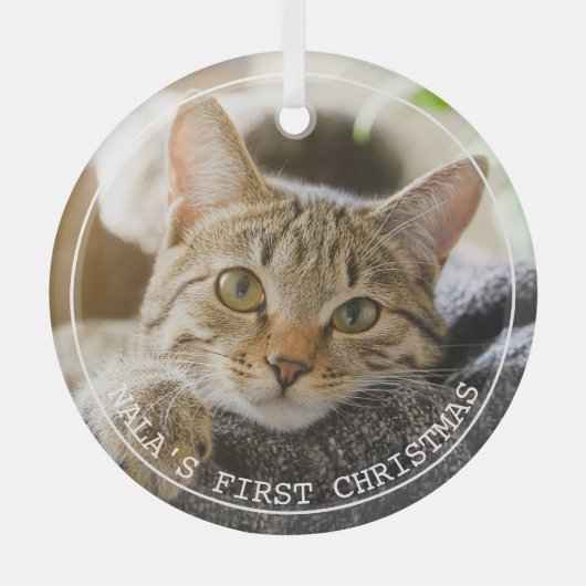 Einfache Frame Animal Foto Ornament (Vorderseite)