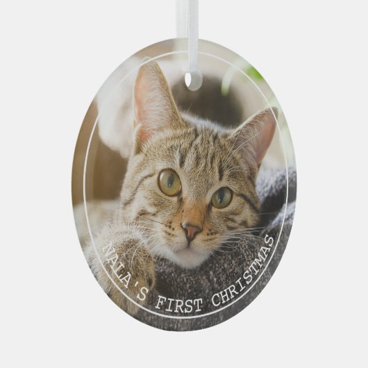 Einfache Frame Animal Foto Ornament (Vorderseite Rechts)