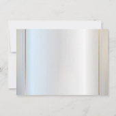 Einfache Frame Graduation Cap Silver Abschluss Einladung (Rückseite)