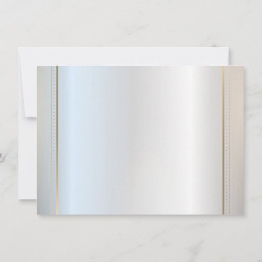 Einfache Frame Graduation Cap Silver Abschluss Einladung (Rückseite)