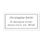Einfache Frame Name und Personalisierte Adresse Permastempel (Design)