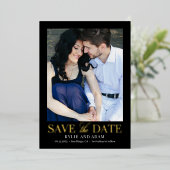 Einfache Frame REAL FOLIE Save the Date Karte (Stehend vorne)