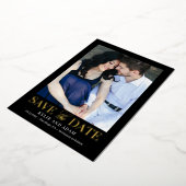 Einfache Frame REAL FOLIE Save the Date Karte (Gedreht)