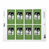 Einfache Frame Wedding Wine Labels (Vorne)