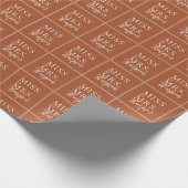 Einfache Frau Terracotta Brautparty Geschenkpapier (Ecke)