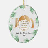 Einfache Freude an der Weltkarte Elegante Weihnach Keramik Ornament (Rechts)