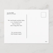 Einfache Freude Weihnachten Minimalistisches Rotes (Rückseite)