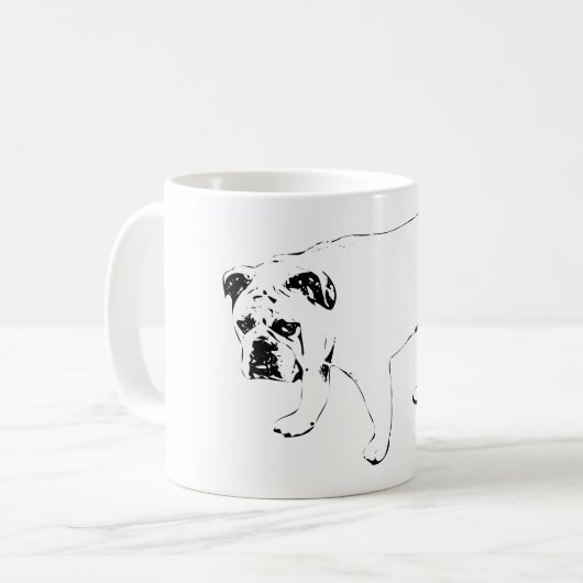 Einfache Freuden, Alltags-Hund-Tasse Kaffeetasse (Vorderseite Links)