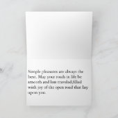 einfache Freuden Dankeskarte (Innenseite)