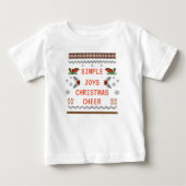 Einfache Freuden hässlicher Pullover Weihnachten K (Vorderseite)