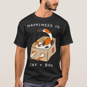 Einfache Freuden im Leben umarmen Süße Katze Papie T-Shirt