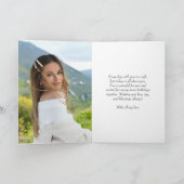 Einfache Freundin | Girlfriend Foto Birthday Karte (Innenseite)