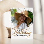 Einfache Freundin | Girlfriend Foto Birthday Karte<br><div class="desc">Machen Sie Ihrem Freund oder Ihrer Freundin einen besonderen Geburtstag mit einer herzlichen Geburtstagskarte, die zur Feier Ihrer Liebe entworfen wurde. Mehr als nur eine Karte, ist es ein bedeutungsvoller Sake voller Liebe, Erinnerungen und herzlicher Emotionen. Im Inneren fügen Sie ein hochgeschätztes Foto, das einen besonderen Moment, den Sie geteilt...</div>