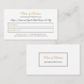 Einfache Freundschaftswerbung Elegant Schwarz und  Empfehlungskarte (Vorne/Hinten)