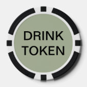 Einfache, frisch gepresste Hochzeitsgetränke - Grü Pokerchips (Vorderseite)