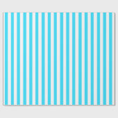 Einfache Frische Aqua und Weiß Geschenkpapier (Flach)