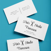 Einfache Friseur-Schere Visitenkarte