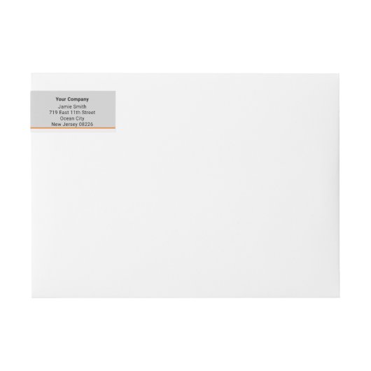 Einfache frohe Weihnachtsbaum-Rücksendeadresse (Vorderseite)