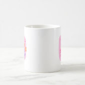 Einfache fröhliche Erinnerung Joy Soft Pink Lettin Kaffeetasse (Mittel)