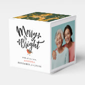 Einfache fröhliche und helle Weihnachts-Foto-Erinn Geschenkschachtel (Vorderseite)