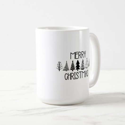 Einfache, fröhliche Weihnachtsbaumen Kaffeemaschin Kaffeetasse (VorderseiteRechts)