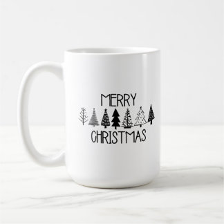 Einfache, fröhliche Weihnachtsbaumen Kaffeemaschin Kaffeetasse